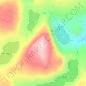 Håstarren topographic map, elevation, terrain