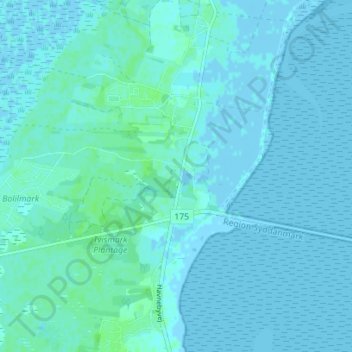 Bolilmark topographic map, elevation, terrain