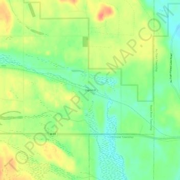 Slapneck topographic map, elevation, terrain