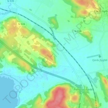 Sätinge topographic map, elevation, terrain