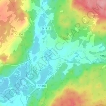 Varnum topographic map, elevation, terrain