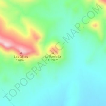 La Ramada topographic map, elevation, terrain