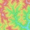 蒲洼乡 topographic map, elevation, terrain