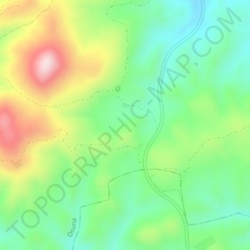 Gomera topographic map, elevation, terrain