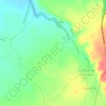 Arcona topographic map, elevation, terrain