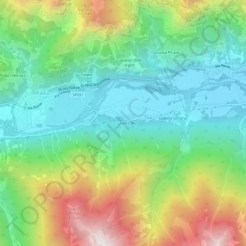 Goletta topographic map, elevation, terrain