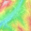Les Putays topographic map, elevation, terrain