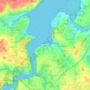 Mordreuc topographic map, elevation, terrain