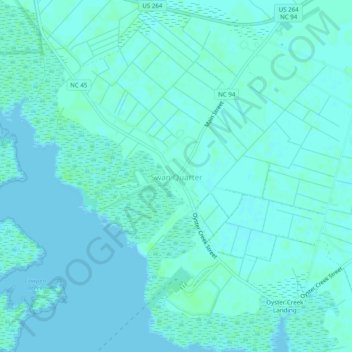 Swan Quarter topographic map, elevation, terrain