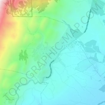 Khirbat Qanafar topographic map, elevation, terrain