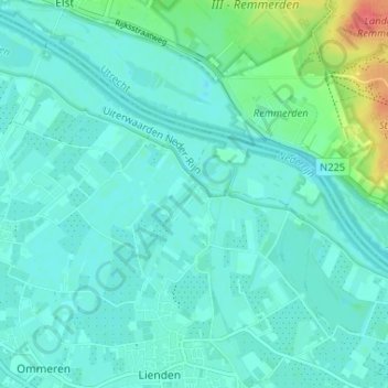 Bontemorgen topographic map, elevation, terrain
