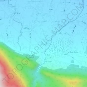 Karim Abad topographic map, elevation, terrain