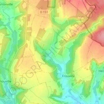 Messelan topographic map, elevation, terrain