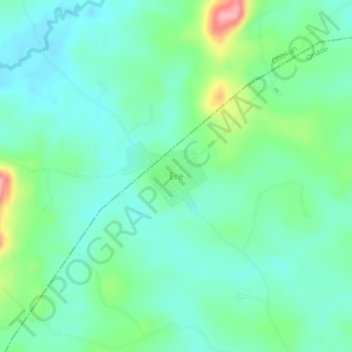 Ere topographic map, elevation, terrain