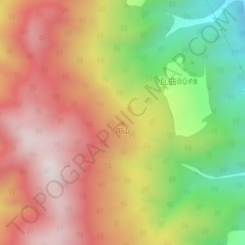 阳山 topographic map, elevation, terrain