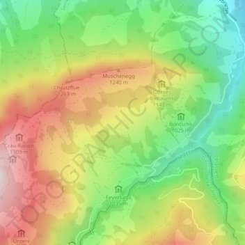 Rumena topographic map, elevation, terrain