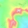 Beinn Alligin topographic map, elevation, terrain