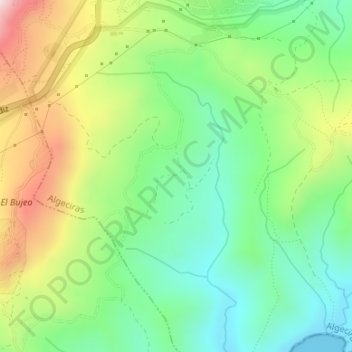 La Joya topographic map, elevation, terrain