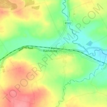 Rathmore topographic map, elevation, terrain