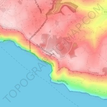 Ta’ Dmejrek topographic map, elevation, terrain