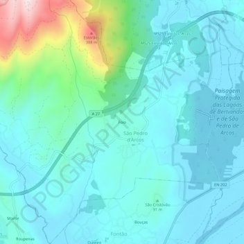 Foio topographic map, elevation, terrain