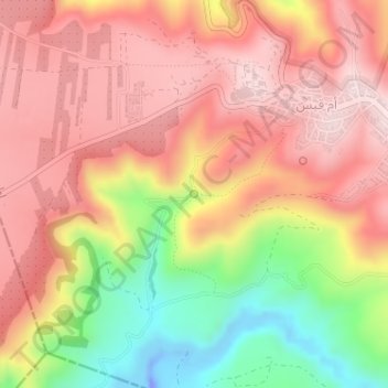 Spring 3 topographic map, elevation, terrain
