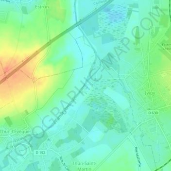 Quai du Port topographic map, elevation, terrain