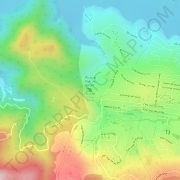 Velo de Novia topographic map, elevation, terrain