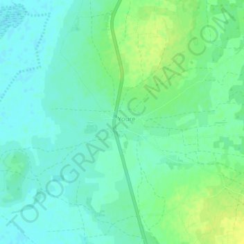 Youre topographic map, elevation, terrain