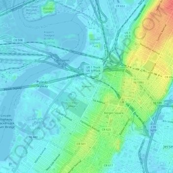 Marion topographic map, elevation, terrain