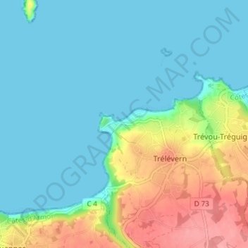 Port l'Épine topographic map, elevation, terrain