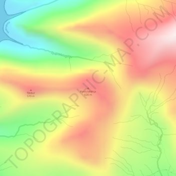 Postulakirkja topographic map, elevation, terrain