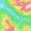 Les Allamands topographic map, elevation, terrain