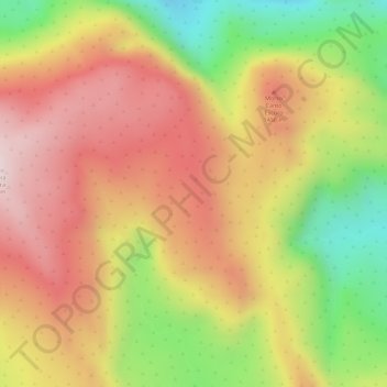 Chapada Diamantina topographic map, elevation, terrain