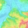 Lacépède topographic map, elevation, terrain
