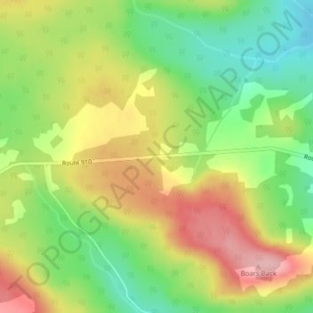Beech Hill topographic map, elevation, terrain