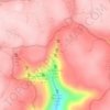 Ozone Falls topographic map, elevation, terrain