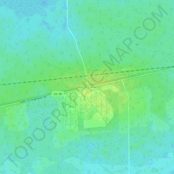 Mount Carrie topographic map, elevation, terrain