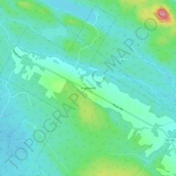 Maplewood topographic map, elevation, terrain