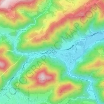 Kienberg topographic map, elevation, terrain