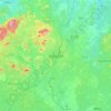 Yaoundé topographic map, elevation, terrain