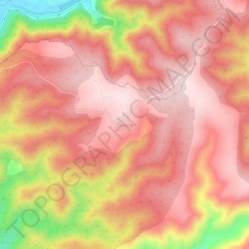 Düzce topographic map, elevation, terrain