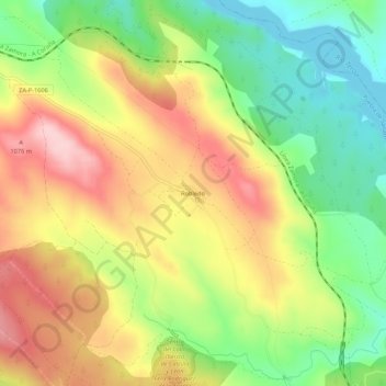 Robledo topographic map, elevation, terrain