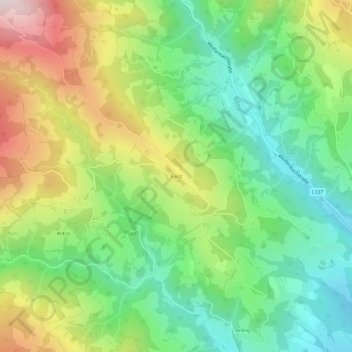 Forst topographic map, elevation, terrain