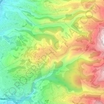 Fatqa topographic map, elevation, terrain
