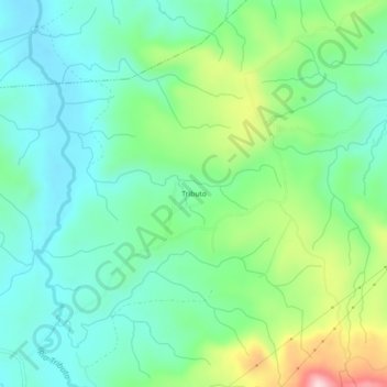 Tributo topographic map, elevation, terrain