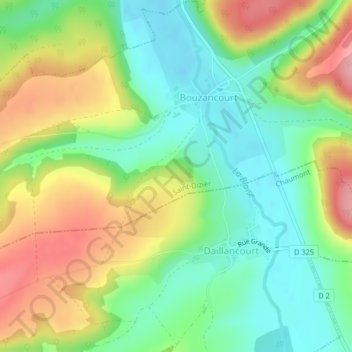 Remémont topographic map, elevation, terrain