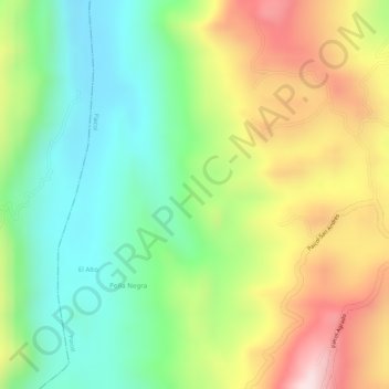 San Miguel topographic map, elevation, terrain