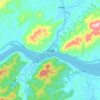 悦城镇 topographic map, elevation, terrain