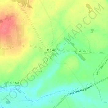 Bollerup topographic map, elevation, terrain